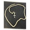 Image 1 : 14K ROPE CHAIN WITH 18K CROSS PENDANT 21"