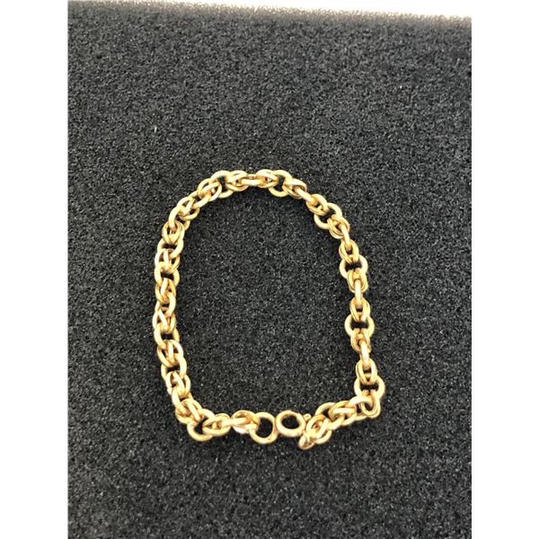 18K BRACELET 7.25",6.3G