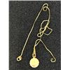 Image 1 : 18K CHAIN, 18", WITH 18K PENDANT