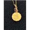 Image 2 : 18K CHAIN, 18", WITH 18K PENDANT