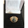 Image 1 : 10K MENS RING WITH HEMATITE,7.4G