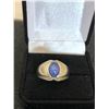 Image 1 : 10K MENS RING WITH SAPPHIRE
