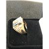 Image 2 : 14K MENS SIGNATE RING WITH HEMATITE 9.4G