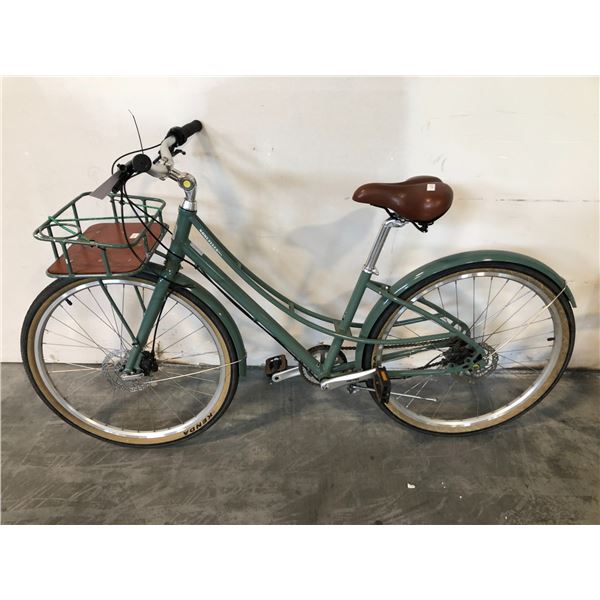 SOULVILLE DLX GREEN SINGLE SPEED CRUISER BIKE