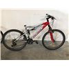 Image 2 : GARY FISHER RED/GREY 30 SPEED FRONT SUSPENSION MOUNTAIN BIKE - NO SEAT