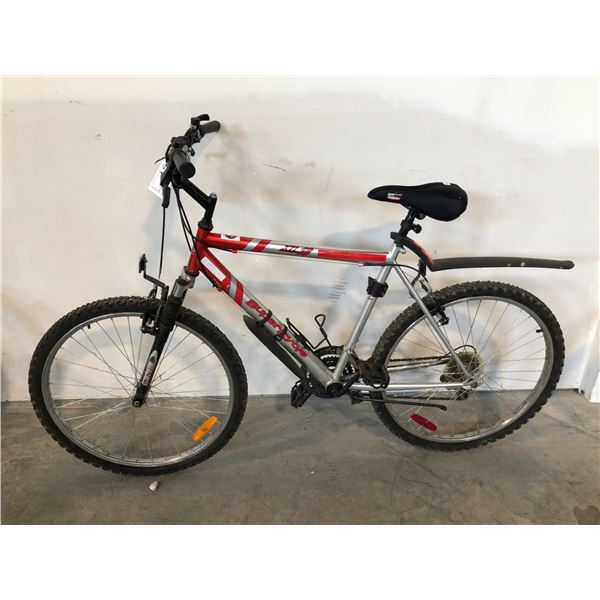 SUPERCYCLE XTI-18 RED/GREY 21 SPEED FRONT SUSPENSION MOUNTAIN BIKE