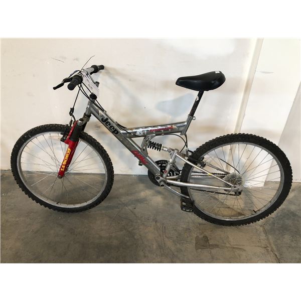 JEEP RENEGADE CLASSIC CHROME 18 SPEED FULL SUSPENSION MOUNTAIN BIKE