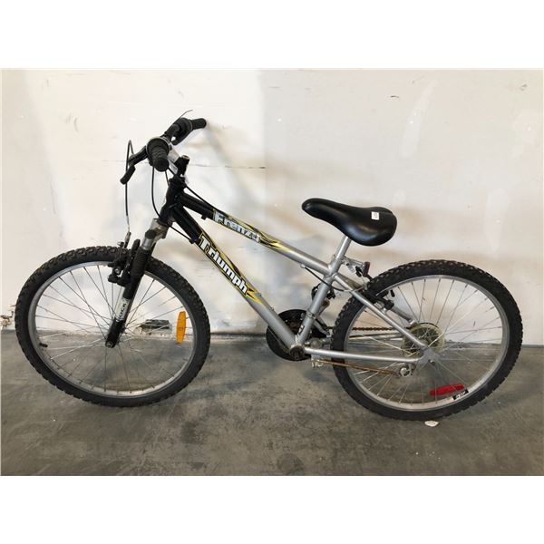 TRIUMPH FRENZY GREY 21 SPEED FRONT SUSPENSION MOUNTAIN BIKE