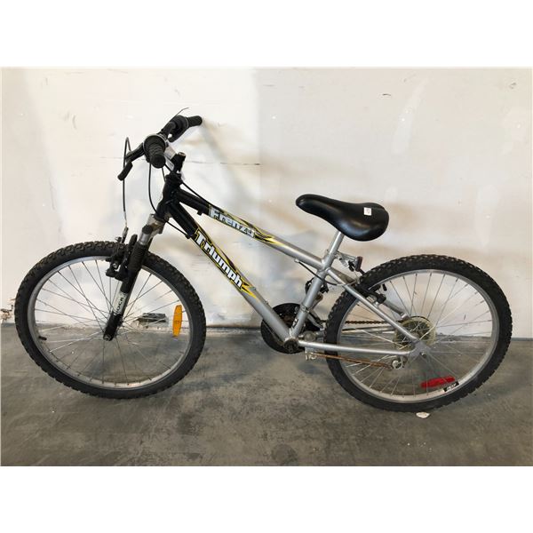 TRIUMPH FRENZY GREY 21 SPEED FRONT SUSPENSION MOUNTAIN BIKE