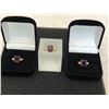 Image 1 : 3-10K LADIES RINGS WITH MAUVE PASTE