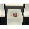 Image 3 : 3-10K LADIES RINGS WITH MAUVE PASTE