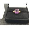 Image 4 : 3-10K LADIES RINGS WITH MAUVE PASTE