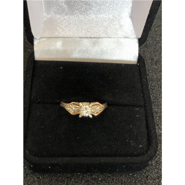 14K LADIES RING WITH DIAMONDS