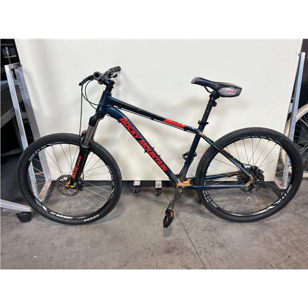 ROCKY MOUNTAIN BLUE 8 SPEED  FRONT SUSPENSION MOUNTAIN BIKE