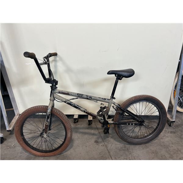 LEGION BMX GREY SINGLE SPEED STUNT BIKE