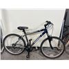 Image 2 : TRIBAL OVERLAND GREY/BLUE 21 SPEED FRONT SUSPENSION MOUNTAIN BIKE