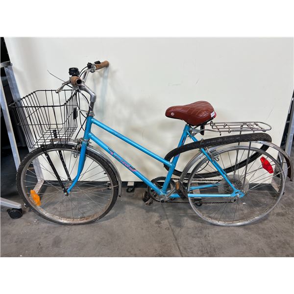 PROTOUR BLUE 6 SPEED CRUISER BIKE