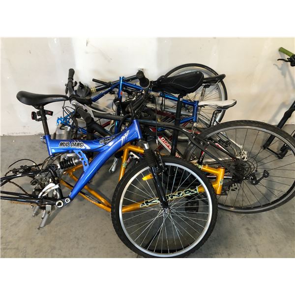 9 ASSORTED BIKE FRAMES