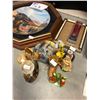 Image 2 : LOT OF ASSORTED COLLECTIBLES INCLUDING FRAMED ANTIQUE PETER SAWATZKY PAINTED PLATE, SOUVENIR