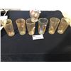 Image 2 : 6 MURANO GLASS MADE IN ITALY DRINKING GLASSES WITH MATCHING PITCHER