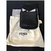 Image 1 : BLACK FENDI CROSS BODY BAG MADE IN ITALY SN: SBS010 AOKK 188-0068 WITH DUST BAG