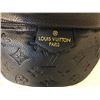 Image 2 : BLACK LEATHER LOUIS VUITTON FANNY PACK WITH DUST BAG
