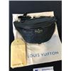 Image 3 : BLACK LEATHER LOUIS VUITTON FANNY PACK WITH DUST BAG
