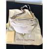 Image 1 : CREAM LEATHER LOUIS VUITTON FANNY PACK WITH DUST BAG