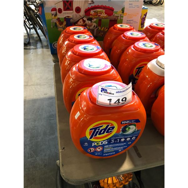 5 CONTAINERS OF TIDE PODS