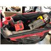 Image 2 : HUSKY MOBILE TOOL BAG WITH CONTENTS OF ASSORTED MILWAUKEE CORDLESS POWER TOOLS INCLUDING ROTARY