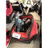 Image 1 : MILWAUKEE PORTABLE TOOL BAG WITH CONTENTS INCLUDING ELECTRIC MAKITA DRILL, MILWAUKEE CORDLESS IMPACT