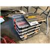 Image 2 : LOT OF ASSORTED EXTENSION CORDS, ELECTRICAL CABLE, ASSORTED HARDWARE AND HARDWARE ORGANIZERS