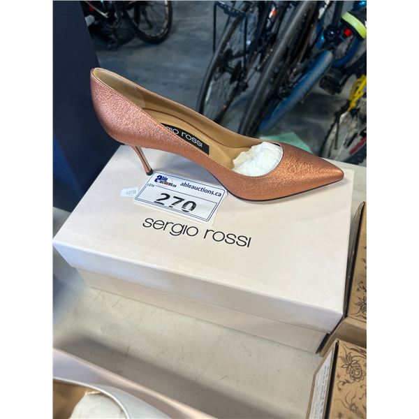 SERGIO ROSSI COPPER PUMPS SIZE 8