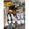 Image 1 : PAIR OF WHITE AIR JORDAN FLIGHT SHOES SIZE US8.5, PAIR OF WHITE NIKE AIR JORDAN SHOES SIZE US9 AND