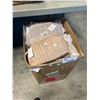 Image 1 : BOX OF LEATHER STYLE TAUPE/NUDE CLUTCH HAND BAGS