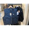 Image 1 : STUSSY SIZE M BLACK RECYCLED NYLON LINER VEST AND STUSSY SIZE M BLACK MOHAIR CLUB JACKET