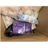 Image 3 : BOX OF ASSORTED BEAUTY SUPPLIES, JEWELRY, SCARFS AND SHAWLS