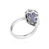 Image 3 : 5ct Natural Ceylon Star Sapphire 14K White Gold Ring
