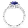 Image 2 : 2.02ct Tanzanite 14K White Gold Ring