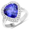 Image 1 : 5.75ct Tanzanite 14K White Gold Ring
