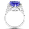 Image 2 : 5.75ct Tanzanite 14K White Gold Ring