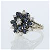 Image 1 : 1ct Natural Blue Sapphire 14K White Gold Ring