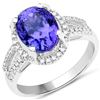 Image 1 : 4.87ct Tanzanite 14K White Gold Ring