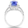 Image 2 : 4.87ct Tanzanite 14K White Gold Ring