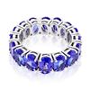 Image 1 : 7.23ct TANZANITE 14K White Gold 4.9gm Ring