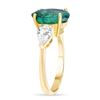 Image 2 : 3.29ct Emerald & diamond ring