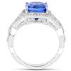 Image 2 : 3.82ct Tanzanite 14K White Gold Ring