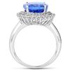 Image 2 : 6.9ct Tanzanite 14K White Gold Ring