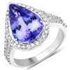 Image 1 : 6.06ct Tanzanite 14K White Gold Ring