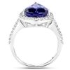 Image 2 : 6.06ct Tanzanite 14K White Gold Ring
